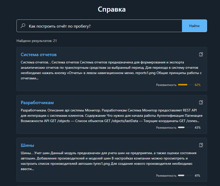 Результаты поиска по запросу